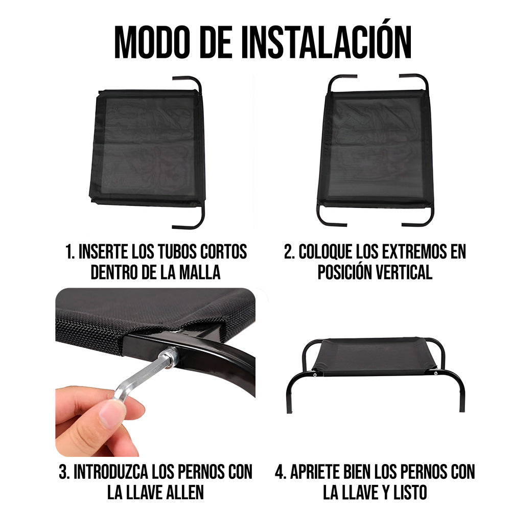 Cama Elevada Para Mascota Talla XL