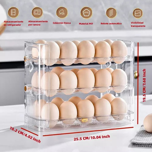Organizador De Huevos De 3 Niveles - Cap