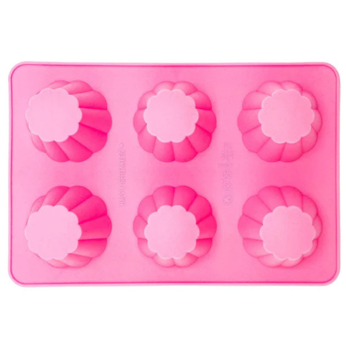 Moldes 6 Espacios Cupcakes Texturizados