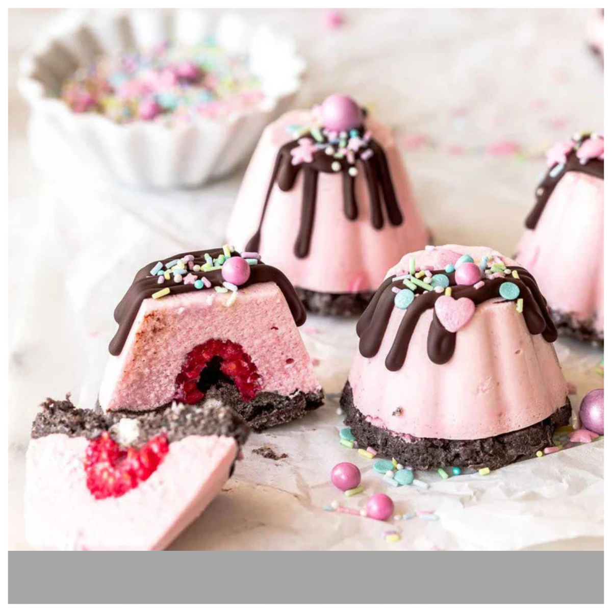Moldes 6 Espacios Cupcakes Texturizados