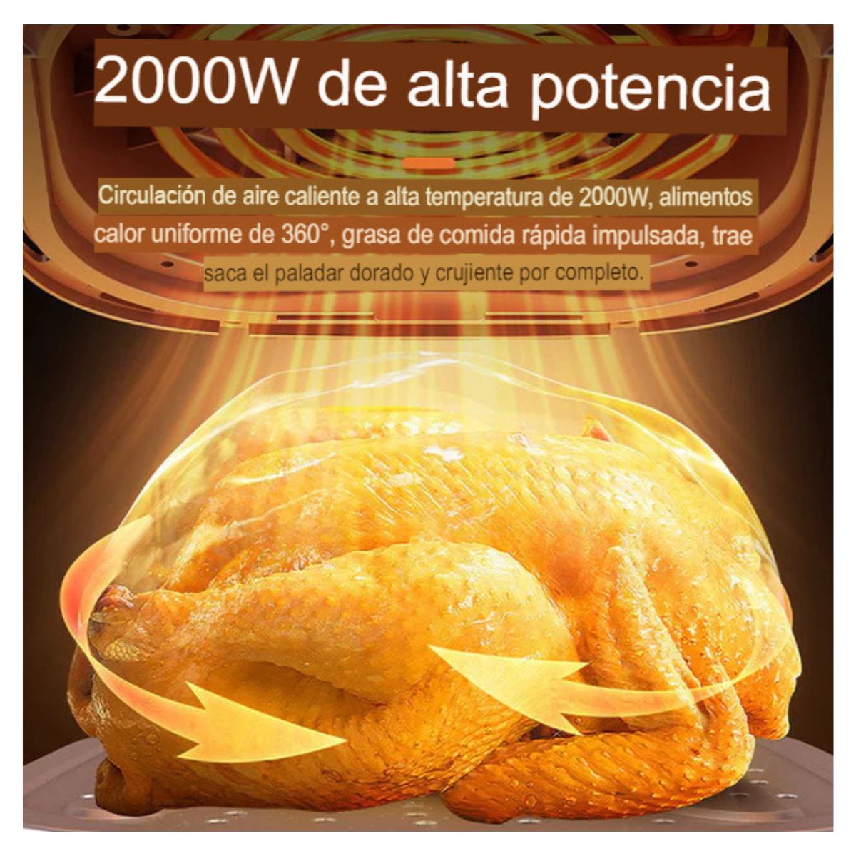 Freidora de Aire 8 Litros Premium