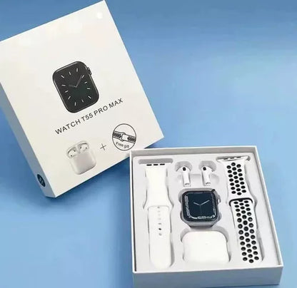 Reloj  Smart + Audífonos T55 PRO MAX