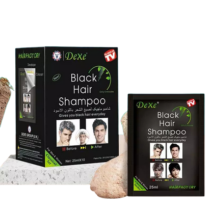 Shampoo Tinte Cubre Canas Negro