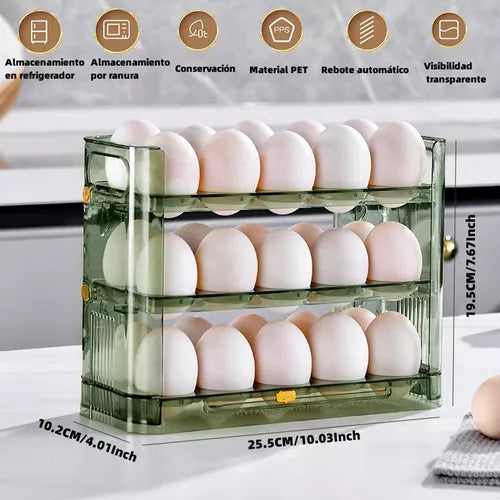 Organizador De Huevos De 3 Niveles - Cap