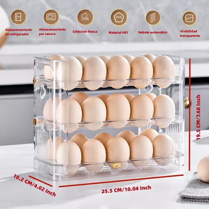 Organizador De Huevos De 3 Niveles - Cap