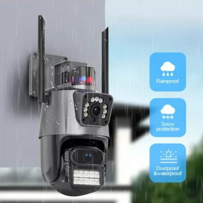 Camara De Seguridad Wifi Con Doble Lente